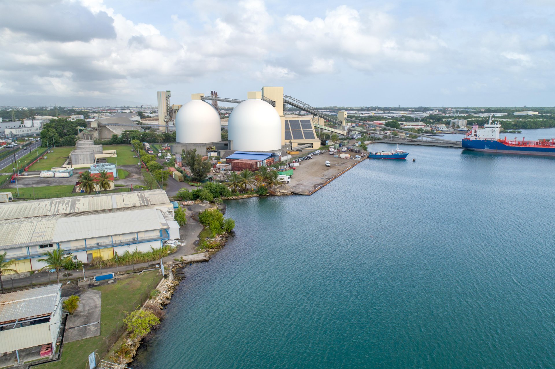 Dôme de stockage industriel ALBIOMA — Guadeloupe, 2021