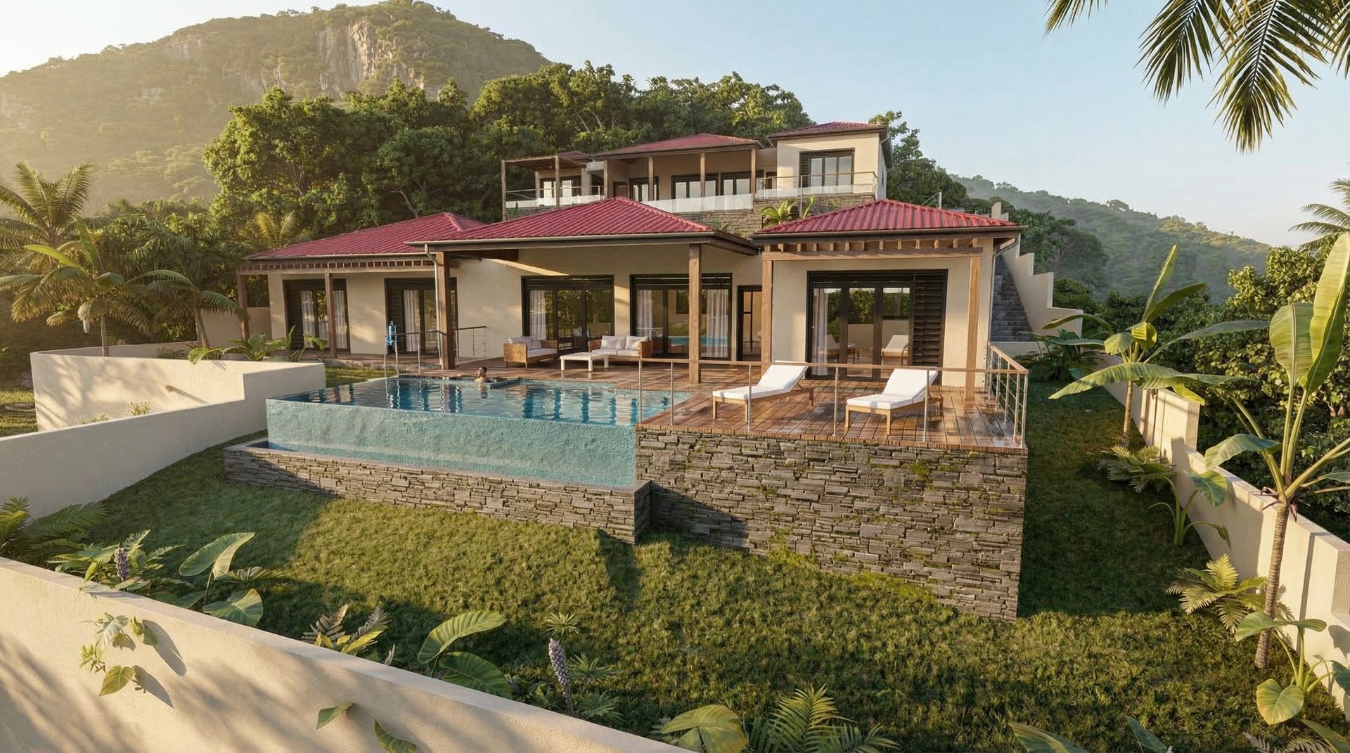 Villa aux Saintes — architecture insulaire, Terre-de-Haut