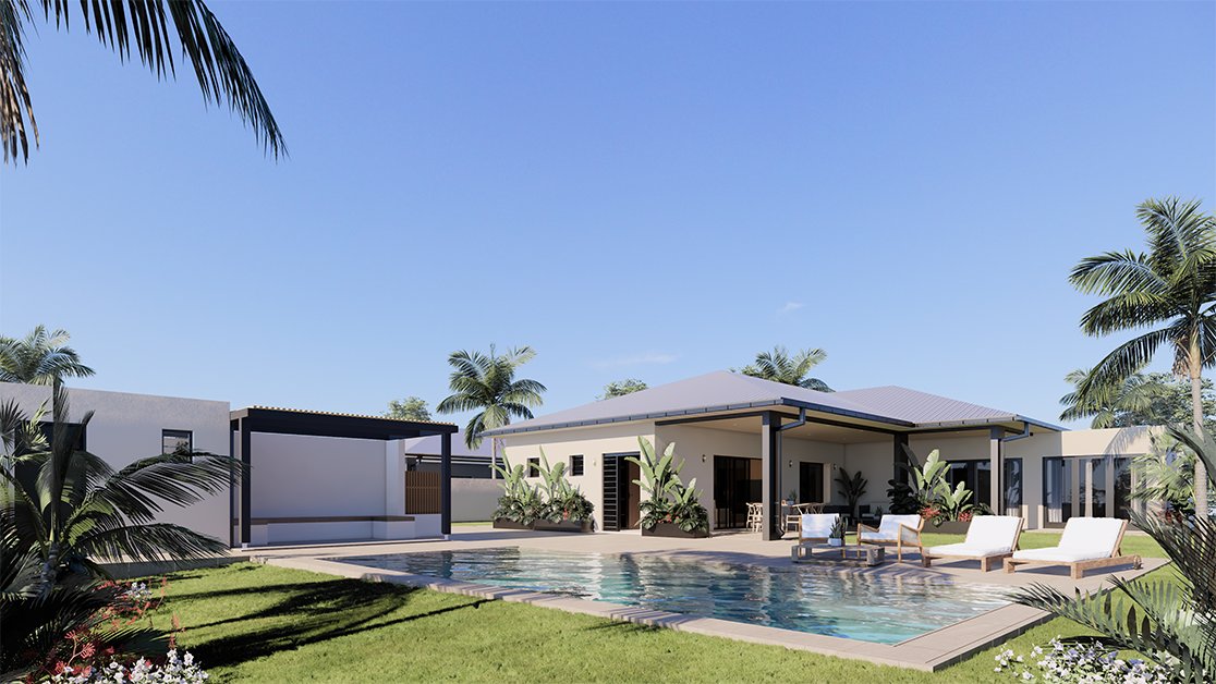 Villas Saint-François — piscine et terrasse tropicale, Guadeloupe